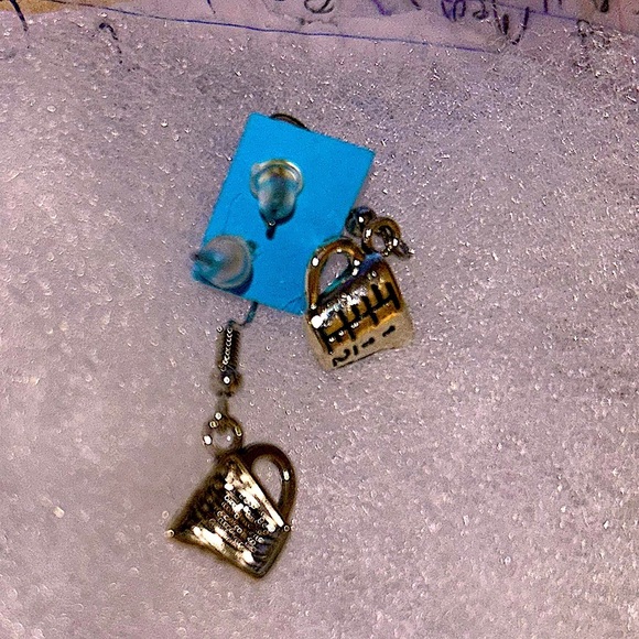 Bogo all earrings NWT rare cool off whiteish Pyrex crack baby 80s rap hip hop - Picture 3 of 8